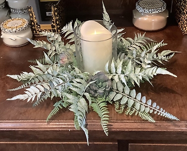 Succulent Candle Centerpiece