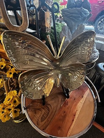 Gold Butterfly Plate