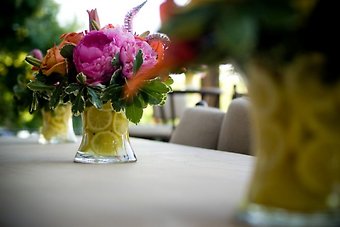 Summer Centerpiece with Lemons