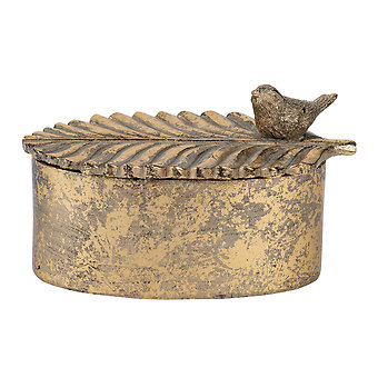 Oval Gold Trinket Box