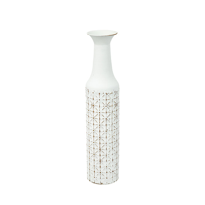White Iron Vase