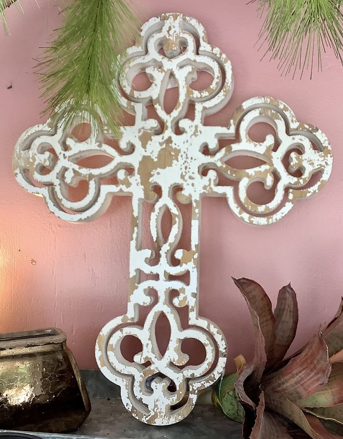 White Wooden Cross