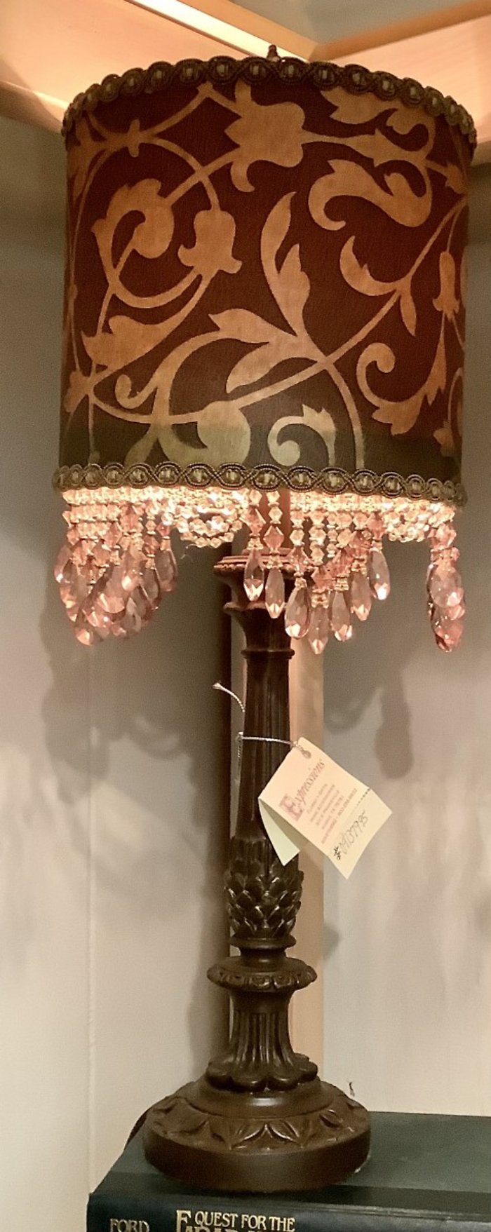 Vintage Lamp with Jewel Accents