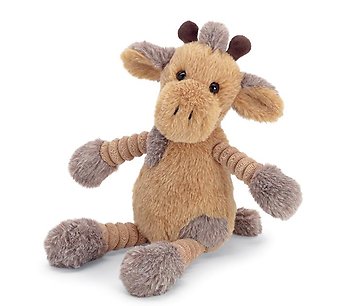 Plush Giraffe Rust and Brown Colors