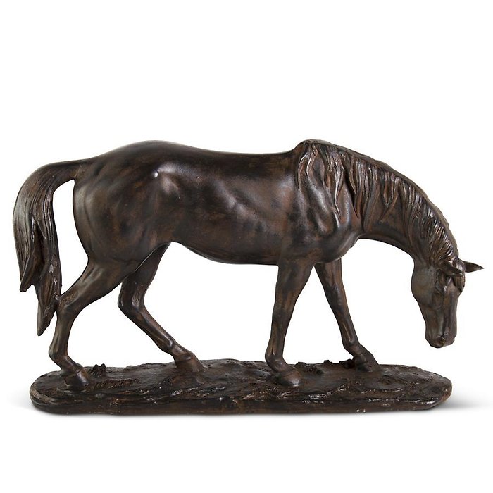 11.25\" Brown Resin Horse