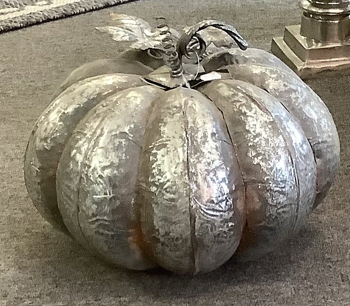 Hammered Metal Pumpkin