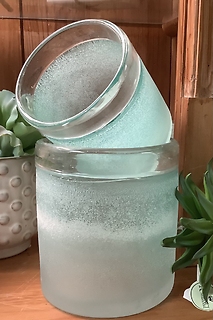 Frosted Sea Glass Vase
