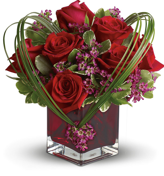 Sweet Thoughts Bouquet with Red Roses