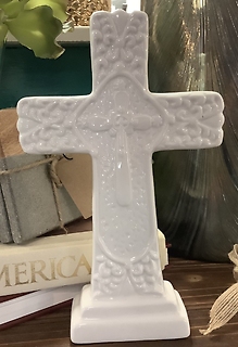 White Ceramic Cross