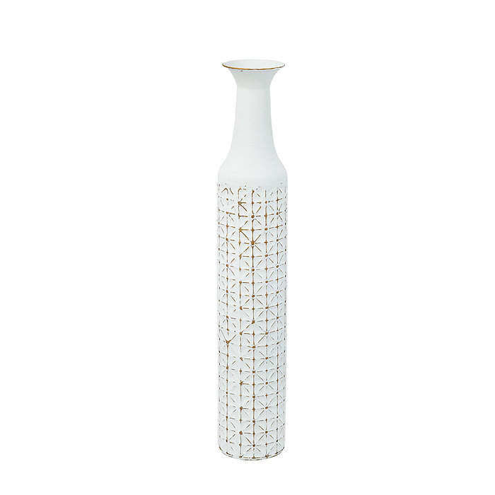 White Iron Vase
