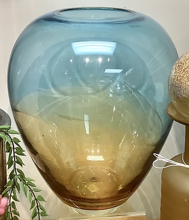 Blue Ombré Amber Vase