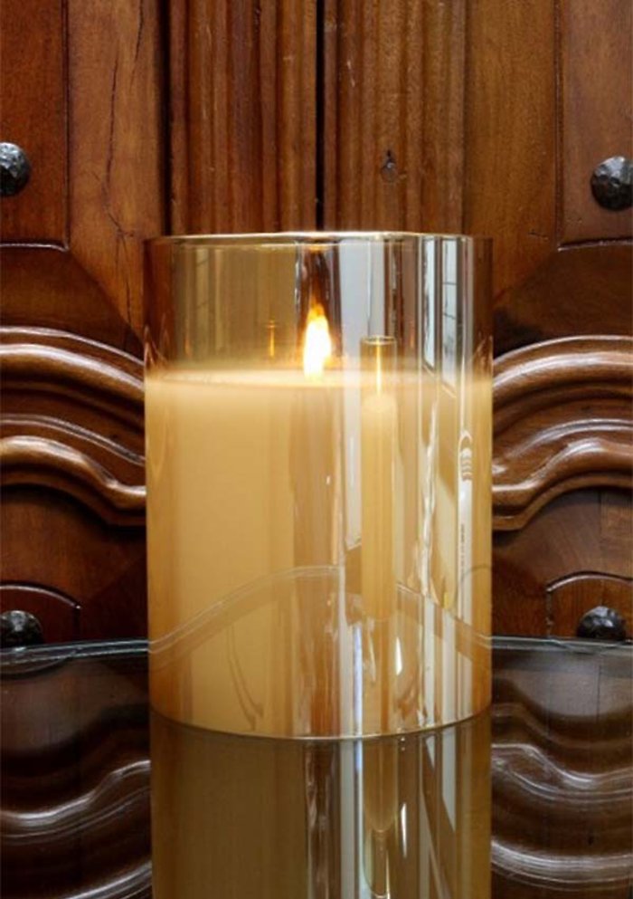 Champagne LED Flameless Candle