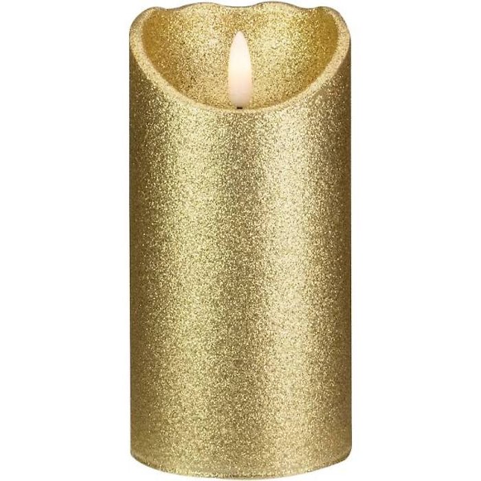 Liown Gold Glitter Flameless Candle
