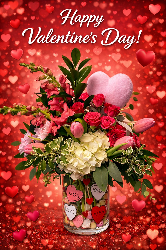 Exp. #1 Hugs and Kisses Vase