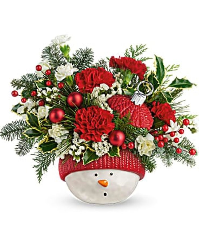 SNOWMAN ORNAMENT BOUQUET