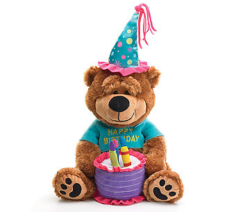 Plush Musical Happy Birthday Bear
