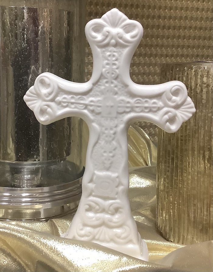 White Ceramic Cross